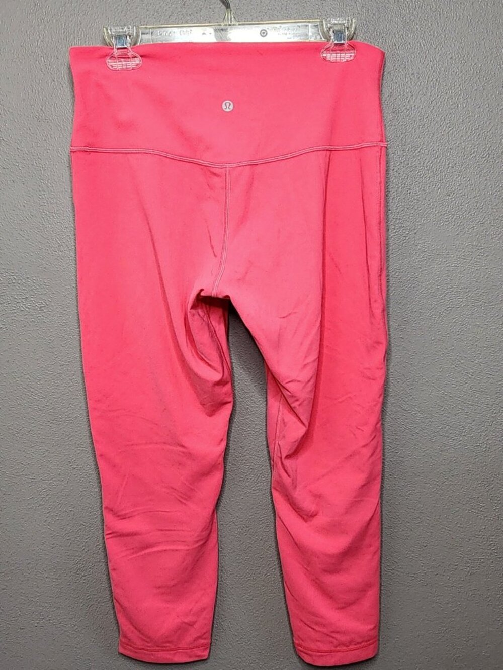 Lululemon Align High-Rise Cropped Leggings Coral Pink Size 12 - Picture 2 of 7